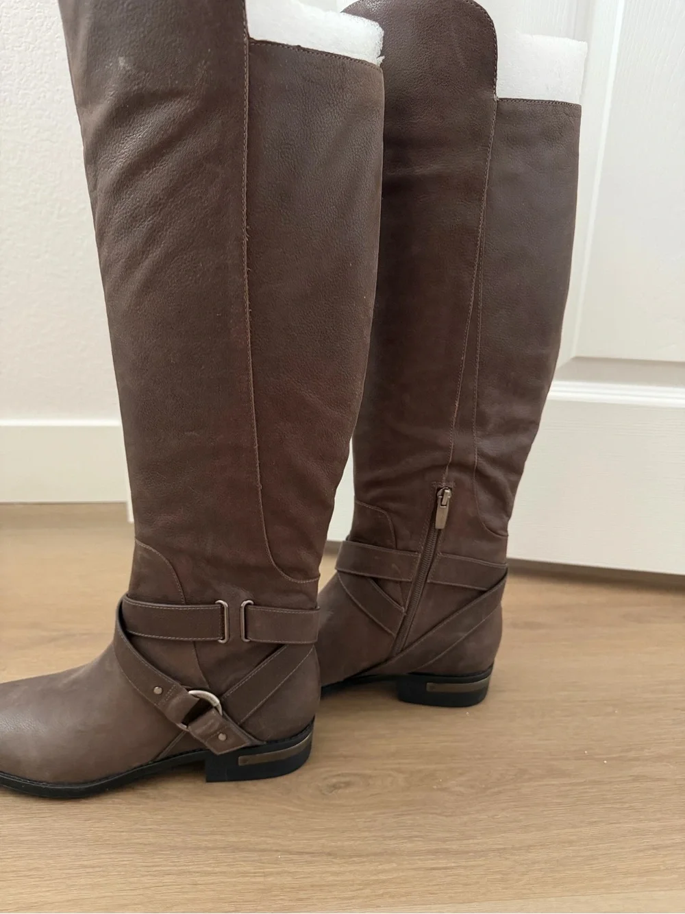 Vince Camuto Tall Brown Over-the-Knee Riding Boots